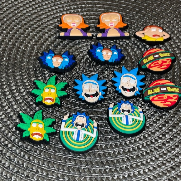 Rick & Morty Croc Charms, Jibbitz, 13pcs. - Picture 2 of 3